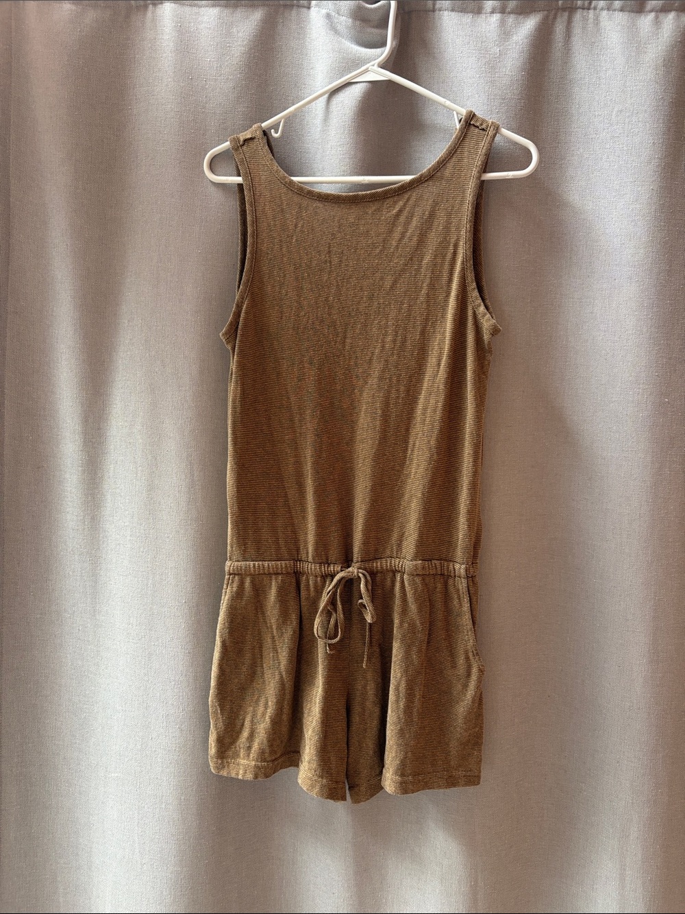 Prana Brown Tank One-Piece Romper